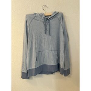 Kuhl Vista Blue Striped Women's Hoodie UPF 50